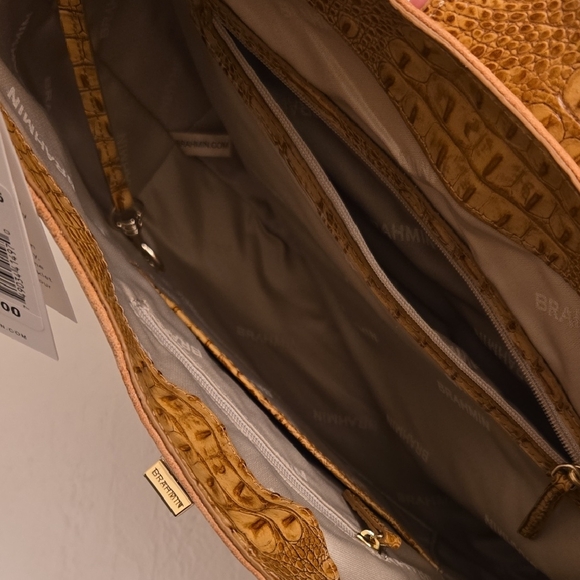 Brahmin Fallon Shoulder Bag In Tiramisu Adrift. NWT - Picture 12 of 16